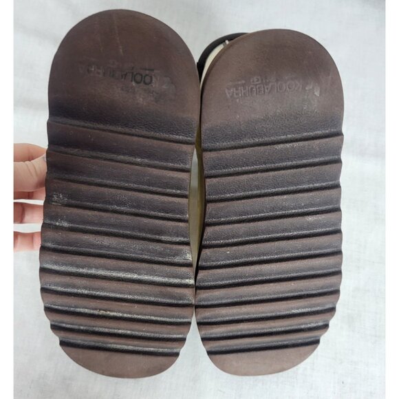 Koolaburra by UGG Ankle Boots Women Clear Waterproof Faux Fur Size 8 Brown Trim - Picture 7 of 9